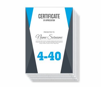 Voor 4 tot 40 certificaten