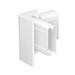 Hoekverbinding voor Click Rail / Ophangrail - Wit