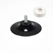 40mm Zwarte Zuignap met Schroefdraad & Witte Kartelmoer