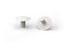 100 stuks - 2,5mm - Afdekdopjes voor Kopgat Schroeven - Ronde Kunststof Afdekkapjes - Zuiver Wit RAL 9010