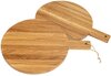Ronde Houten Snijplank met Handvat / Pizzaplank / Serveerplank - 30cm - type HRH-Eiken