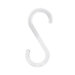 100 stuks - S-Haak / Ophanghaak - 5,5cm - Kunststof - Transparant - type SH-2