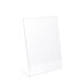 A6 Tafelhouder (L-vorm) - Transparant Acrylglas - Menukaarthouder  - type: L-Standaard-A6
