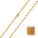 100 meter (op rol) - Kogelketting - 2,4mm - Goud 