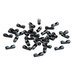 100 stuks - Sluiting voor kogelketting / Verbindingsbusje Kogelketting - 2,4 mm - Zwart