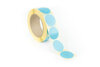 Lichtblauwe Kleefrondjes / Ronde label stickers / Markeringspunten / Stickerdots - Rol van 1000 stuks