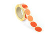 Rode Kleefrondjes / Ronde label stickers / Markeringspunten / Stickerdots - Rol van 1000 stuks