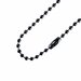 Kogelketting met sluiting - 10 cm - Kogeldiameter 2,4 mm - Zwart