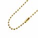 100 stuks - Kogelketting met sluiting - 20 cm - Kogeldiameter 2,4 mm - Goud