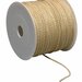 Labelkoord / Folderkoord Gedraaid Textiel - Beige - 100 Meter op Rol