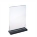 A5 Magnetische Tafelhouder (T-vorm) - Acrylglas - Dubbelzijdige Luxe Menukaarthouder - type: T-Standaard-A5-MAG 