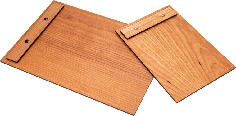 Houten (Menu) Klembord / Menukaart Clipboard - Type: HFS-Kersen (geolied)