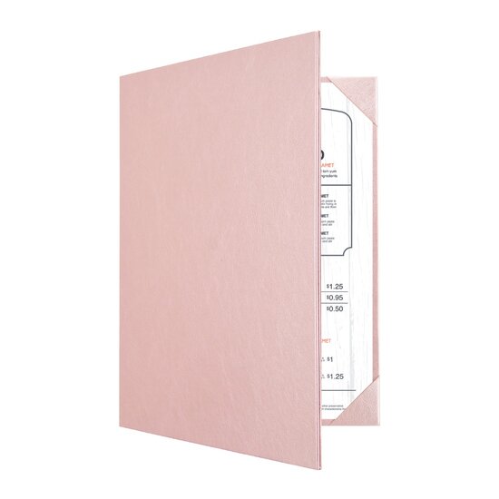 Menumap / Menukaart Mappen - 2x A4 - Rose Goud