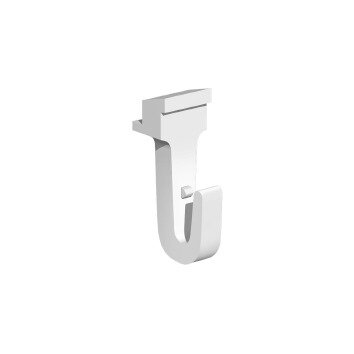 "Klik-in" ophanghaak voor in de ophangrail - Wit - Pure-Series KH-W