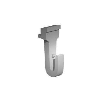 "Klik-in" ophanghaak voor in de ophangrail - Zilver - Pure-Series KH-Z