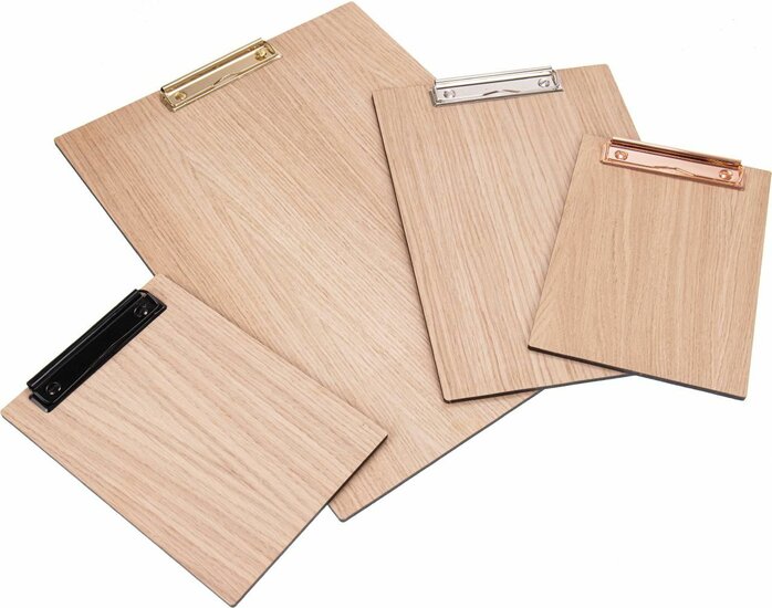 Houten (Menu) Klembord / Menukaart Clipboard -  type: HFK-Eiken (onbewerkt)