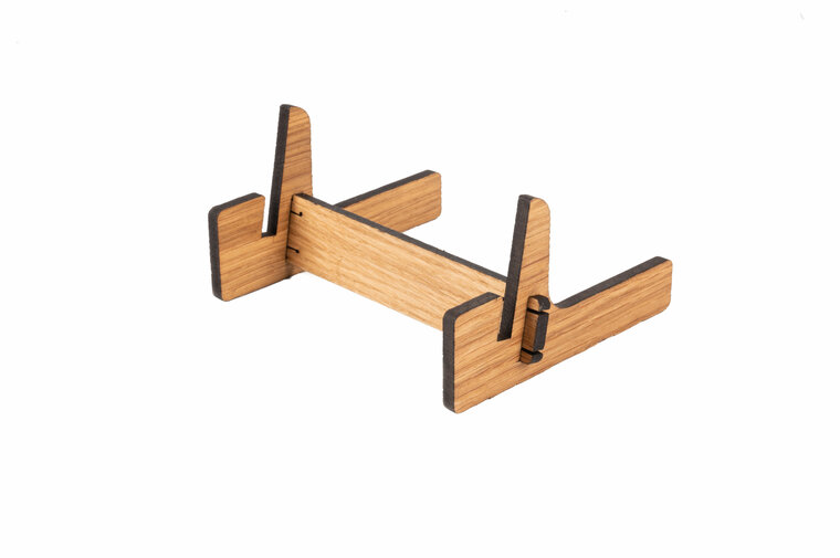 Houten Houder / Mini Ezel / Display Houder / Menukaarthouder  - Type: TPT-Licht Geolied