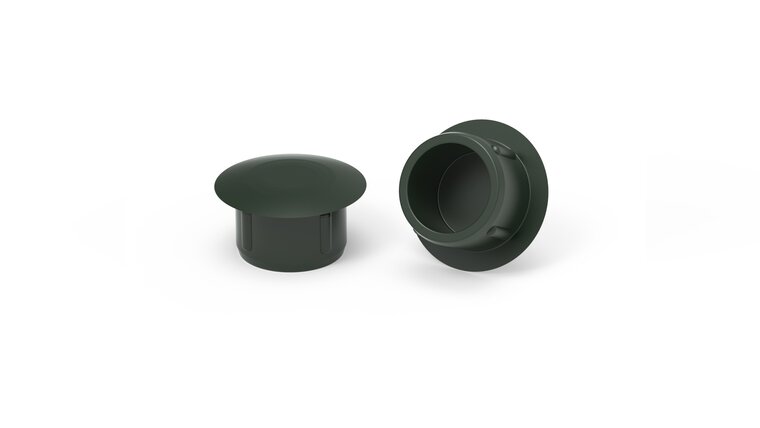 100 stuks - 8mm - Premium Afdekdopjes voor Boorgaten / Ronde Afdichtdop - Dennengroen RAL 6009