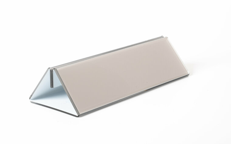 21cm - Zilveren Menukaarthouder / Acrylglas Houder / Standaard - Type: PGZ