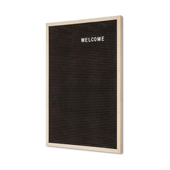 Letterbord met Lichtbruine Lijst - 40 x 60 cm