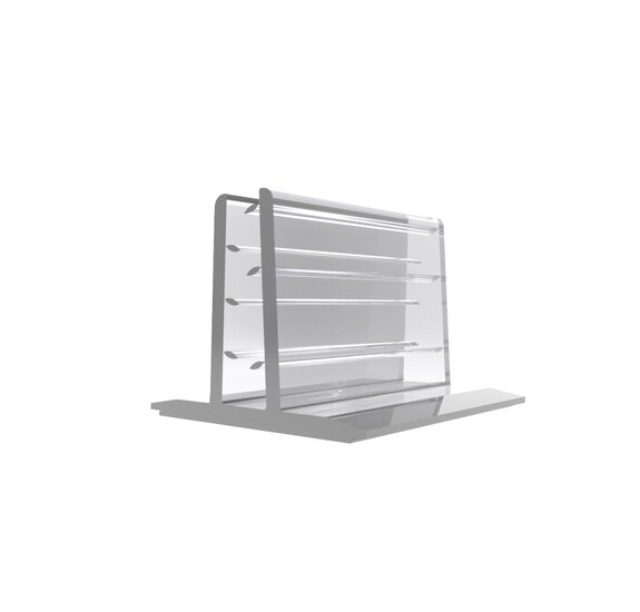 4cm - Zelfklevende PVC Houder (Transparant) / Standaard / Gripper Voet - Type: HTG-40