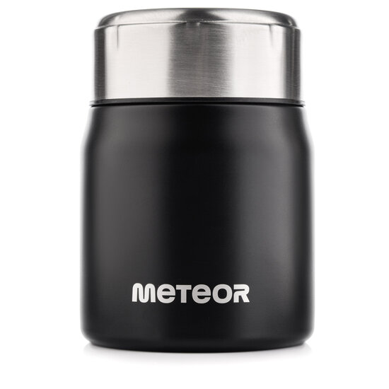 Dubbelwandige Thermo Voedselcontainer - 500 ml - BPA-vrij -  type: Meteor-Black-50