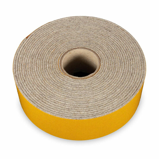 6 Meter - Zelfklevend Vilt / 40mm Plakvilt op Rol - Grijs (gem&ecirc;leerd) - Breedte: 40mm - Dikte: 2 mm