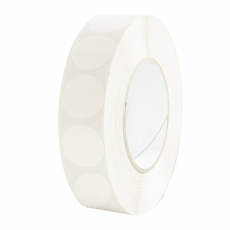 35mm Ronde Sluitzegels / Sluitsticker - Rol van 3000 stuks - Transparant