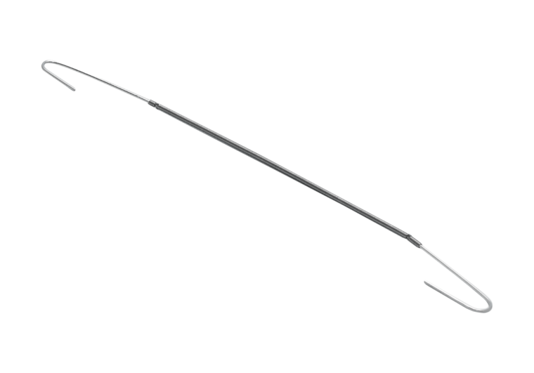 100 stuks - C-Haak - Aluminium - Zilver - 20cm tot 150cm - Type CH-5