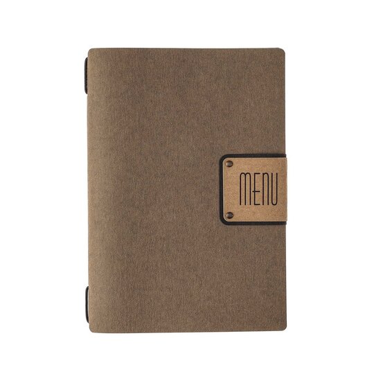Menumap / Menukaart Mappen - Type: ECOMENU - Donkerbruin - A5