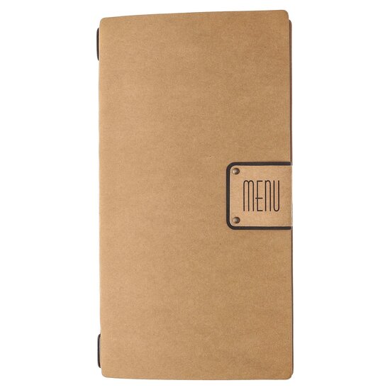 Menumap / Menukaart Mappen - Type: ECOMENU - Lichtbruin - A4 Small