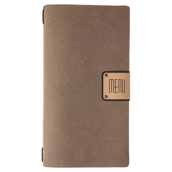 Menumap / Menukaart Mappen - Type: ECOMENU - Donkerbruin - A4 Small