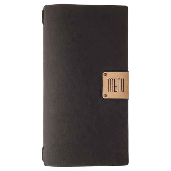 Menumap / Menukaart Mappen - Type: ECOMENU - Zwart - A4 Small