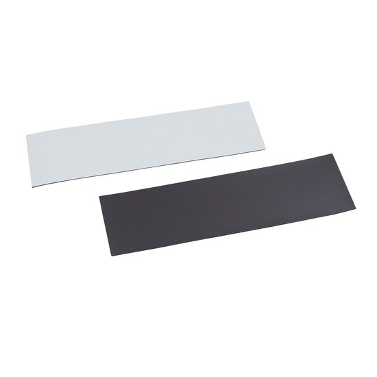 50x150mm Magnetische Labels / Magnetische Etiketten - Wit - 50 stuks