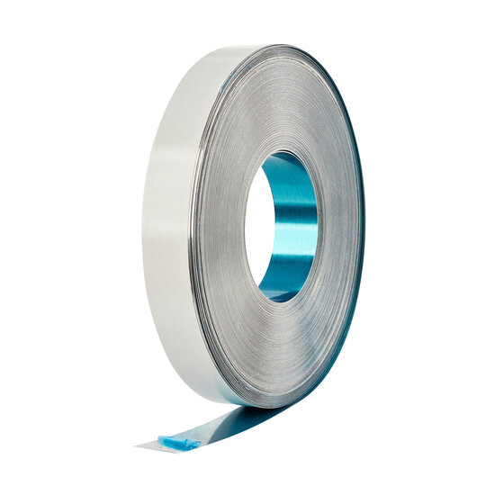 10mm Zelfklevend Metaalband - Zilver - Rol van 30 Meter 