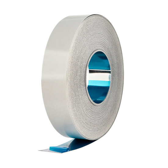 30mm Zelfklevend Metaalband - Zilver - Rol van 30 Meter 