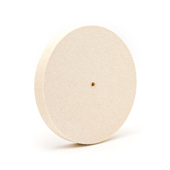 &oslash; 125mm Polijstschijf - Dikte: 20mm - 95% Premium Wolvilt 