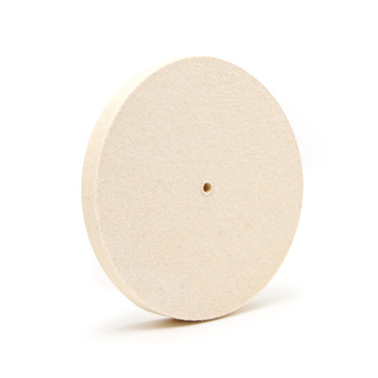 &oslash; 125mm Polijstschijf - Dikte: 15mm - 95% Premium Wolvilt 