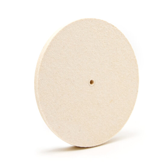 &oslash; 150mm Polijstschijf - Dikte: 5mm - 95% Premium Wolvilt 
