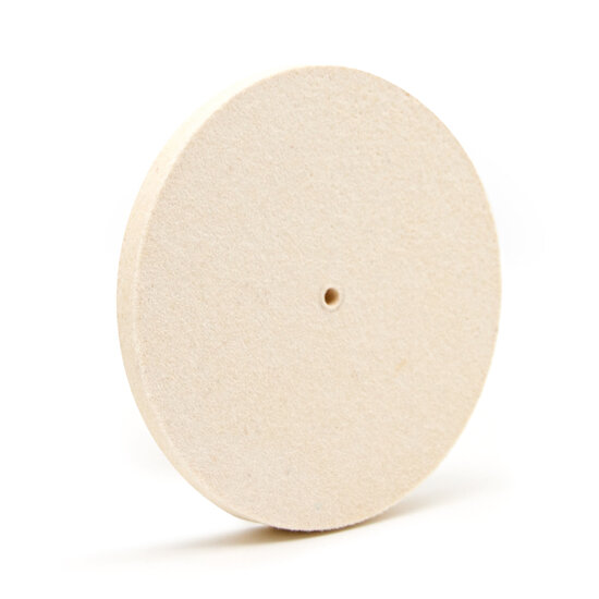 &oslash; 150mm Polijstschijf - Dikte: 10mm - 95% Premium Wolvilt 