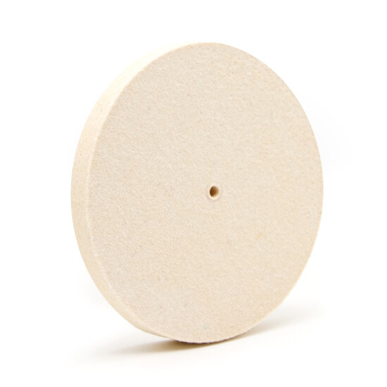 &oslash; 150mm Polijstschijf - Dikte: 15mm - 95% Premium Wolvilt 