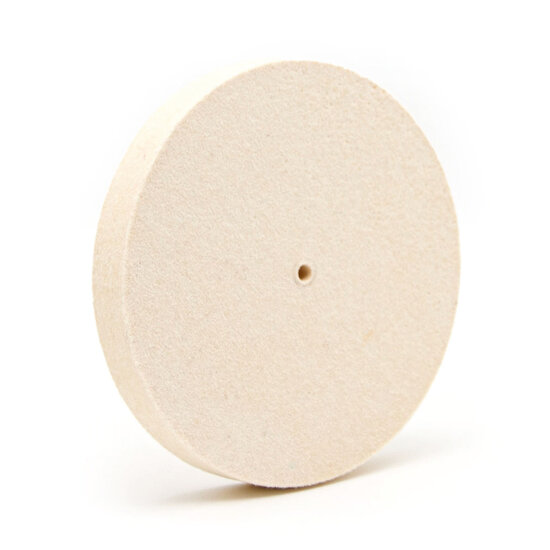 &oslash; 150mm Polijstschijf - Dikte: 20mm - 95% Premium Wolvilt 