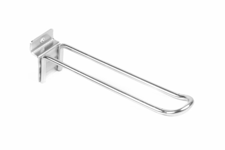 15cm - Dubbele Lamellenwand Displayhaak / Slatwall Blisterhaak - Metaal - type: SLH-15D