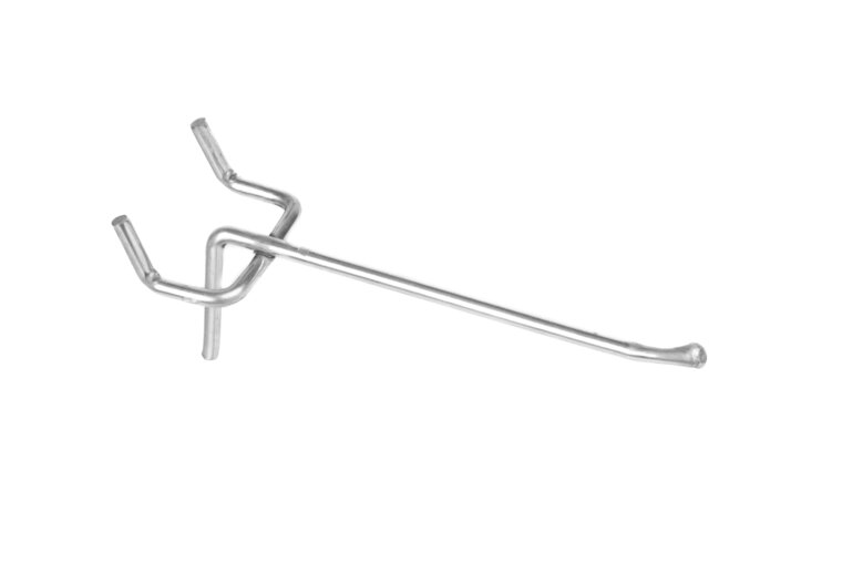 10cm - Gaatjeswand / Perfowand Blisterhaak / Perfohaak - Metaal - type: PSH15-10