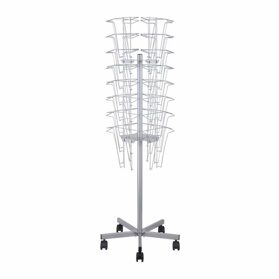Draaibare Brochurehouder / Folderhouder - Staaldraad - 32x A4 - Type: Steel-713