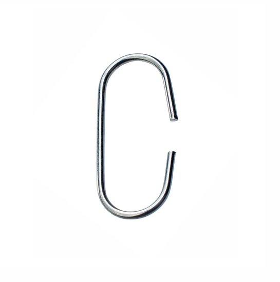 C-Haak - Aluminium - Zilver - 4cm - type CH-3