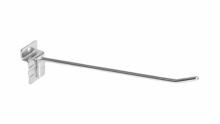 20cm - Lamellenwand Displayhaak / Slatwall Blisterhaak - Metaal - type: SLH-20