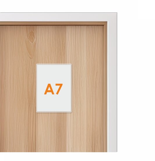 A7 Zelfklevende Insteekhoes / Transparant Flexibel Hoesje met opening aan de korte zijde 