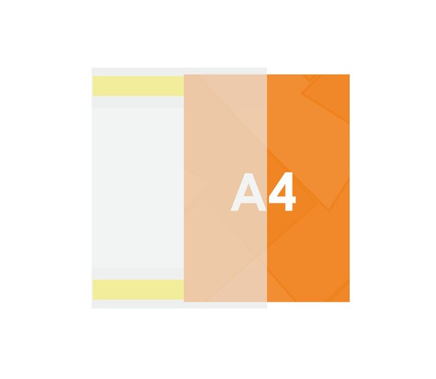 A4 PVC Posterhoes / Zelfklevende Documenthouder / C-Hoes / Wandposterhouder - A4-Staand