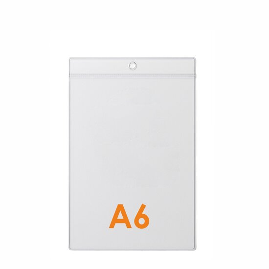100 stuks - A6 Prijskaarthoesje / Meubelkaarthoes / Flexibele Hoes - Type PHS-A6